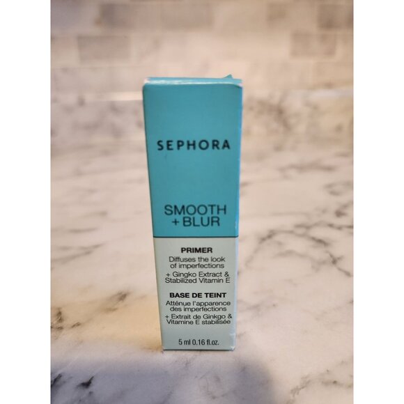 Sephora Smooth + Blur Primer Diffuses Imperfections Vitamin E Travel Size 5 ml - Picture 1 of 5